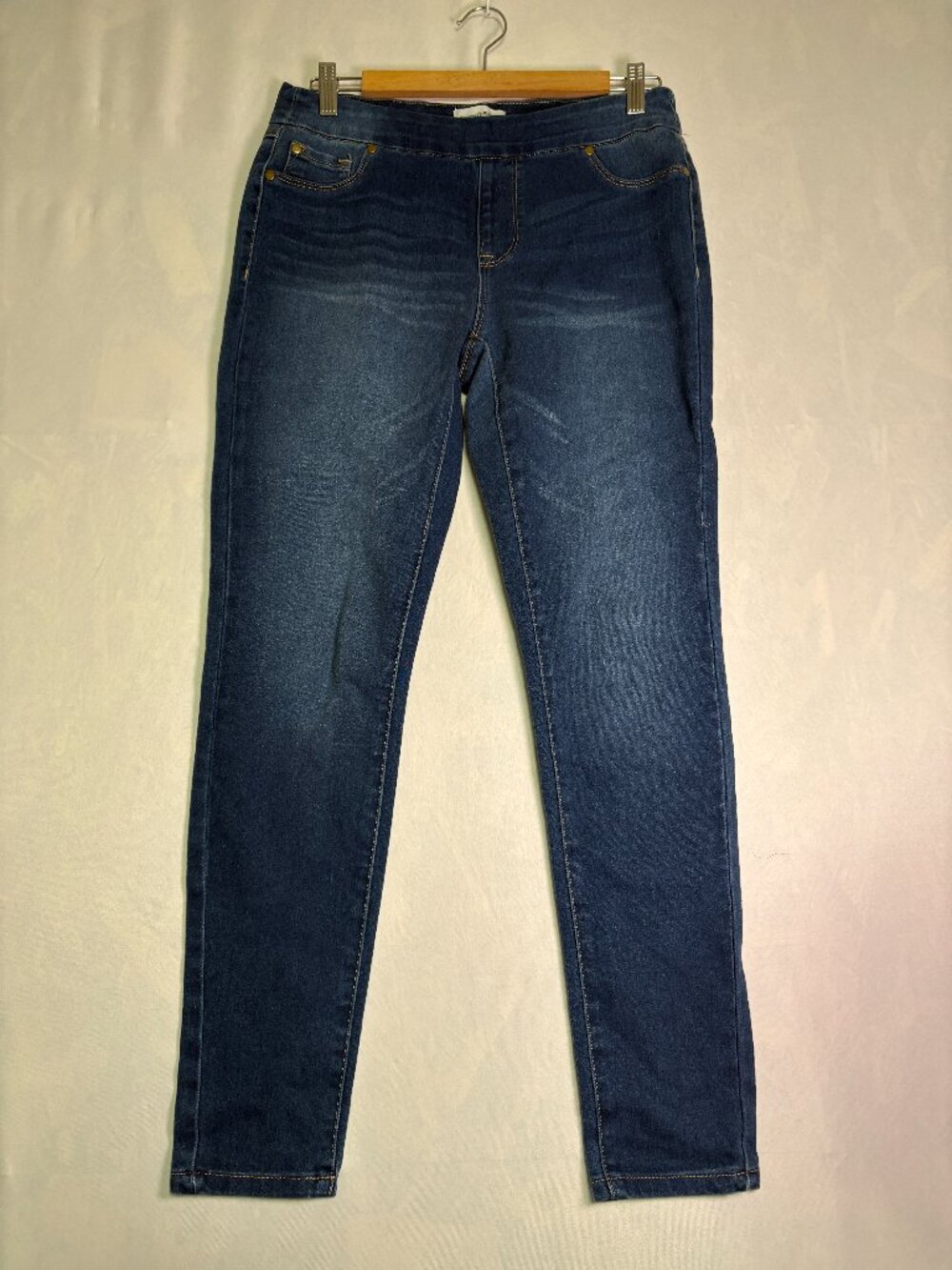 Johnnies Jeans Women's M Dark Wash Stretch Denim Pull On Skinny Jeans
